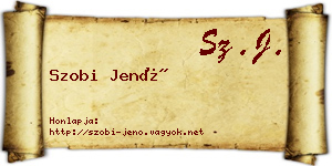 Szobi Jenő névjegykártya